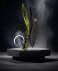 Imperium Bizz Metal Knife with Leather Cover