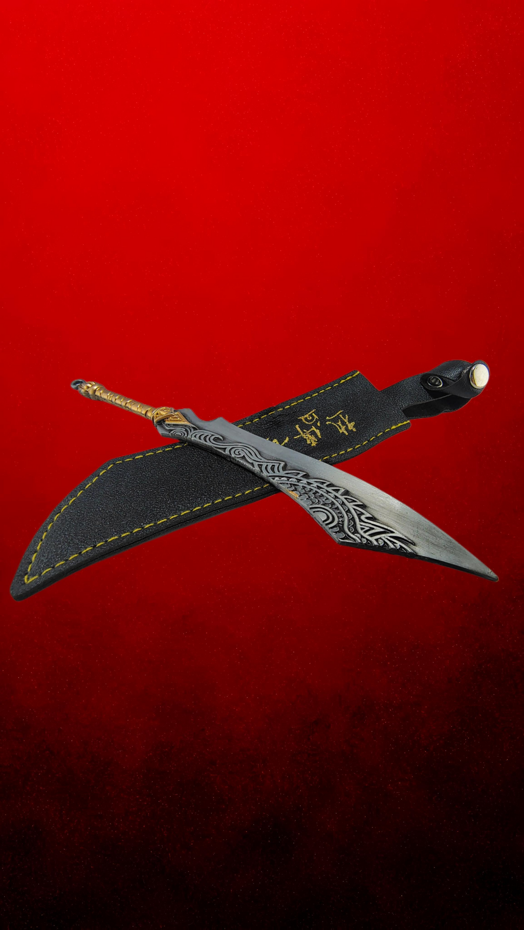 Handcrafted Decorative Mini Sword with Sheath