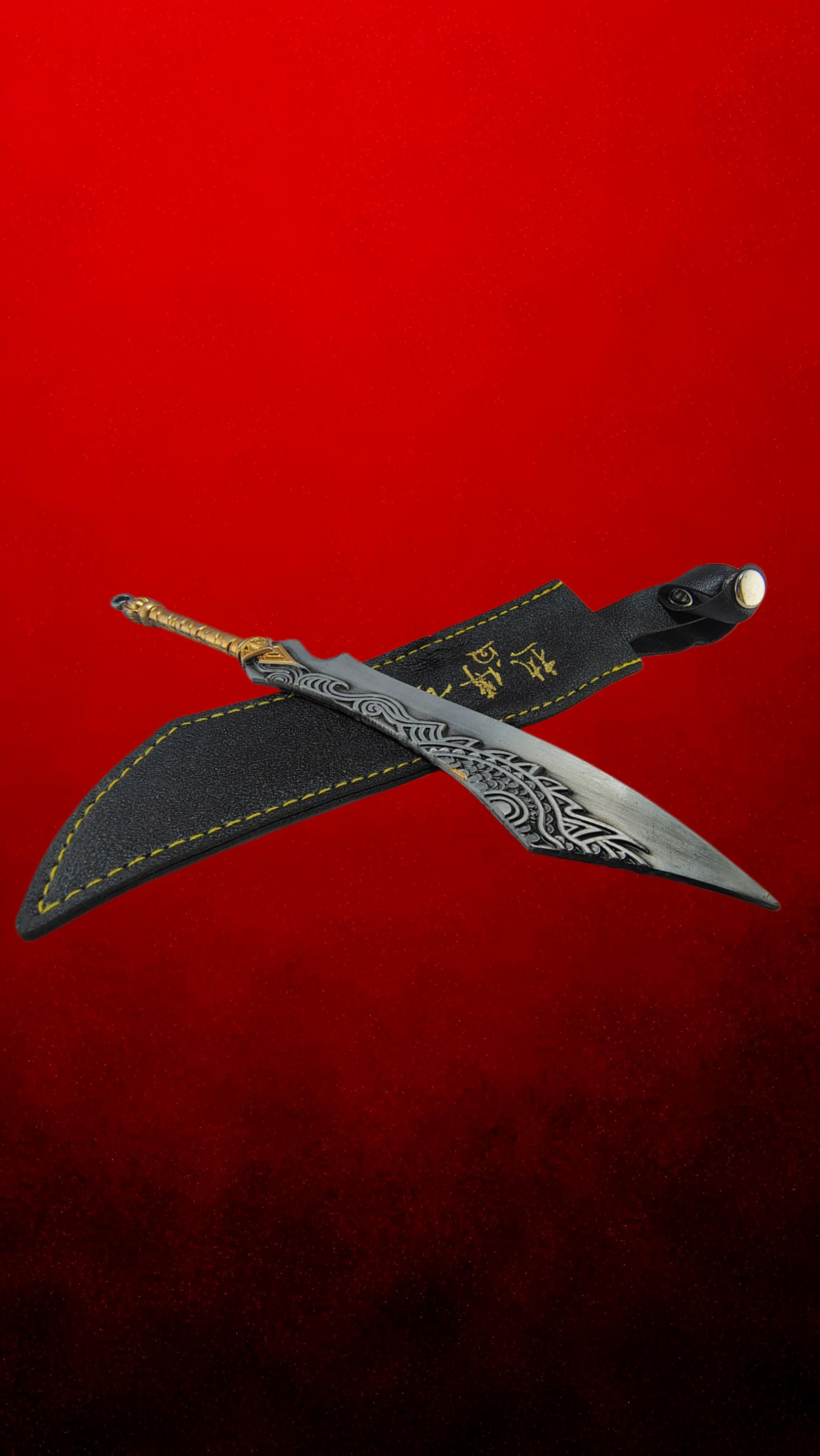 Handcrafted Decorative Mini Sword with Sheath