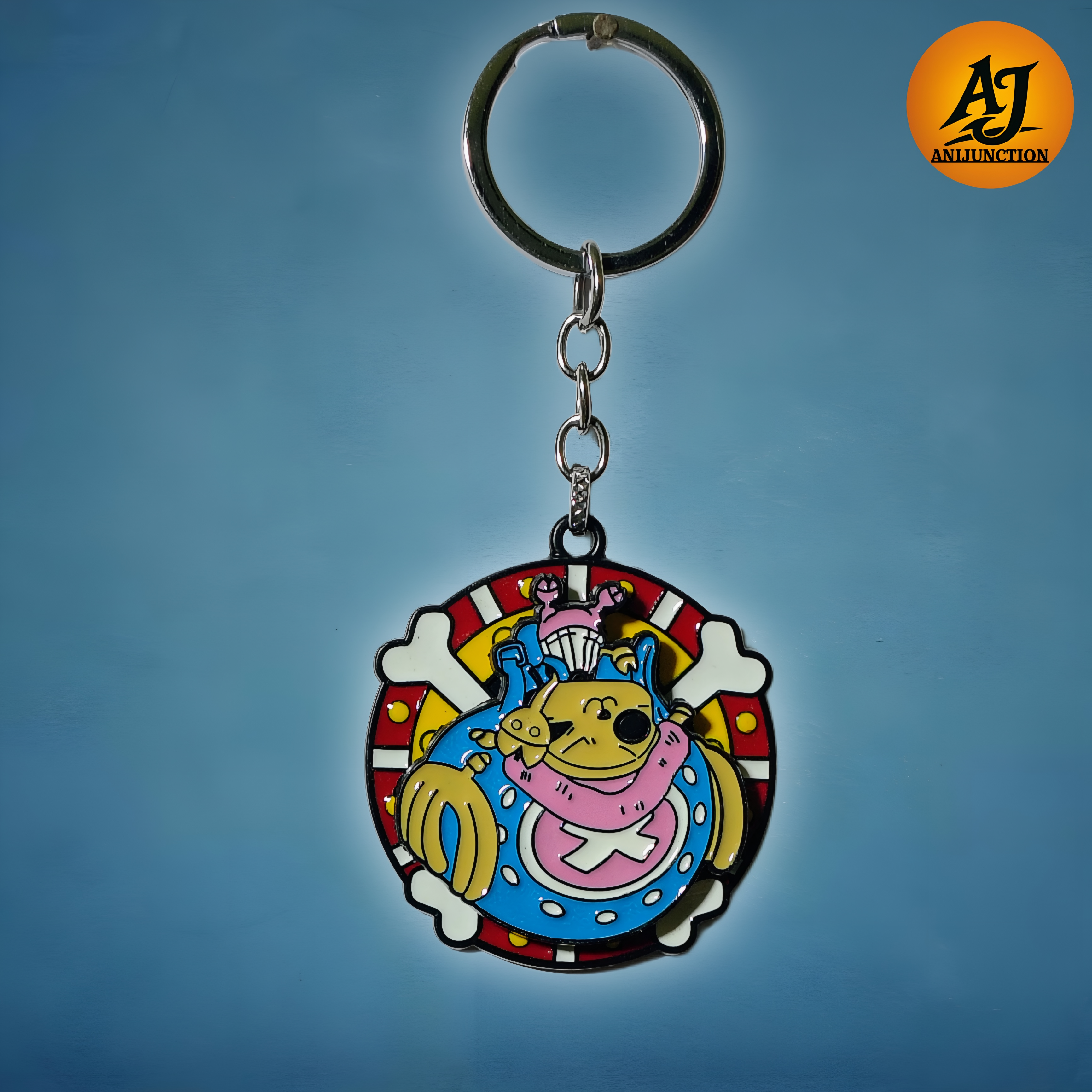 ONE PIECE~ROTATING METAL KEYCHAIN