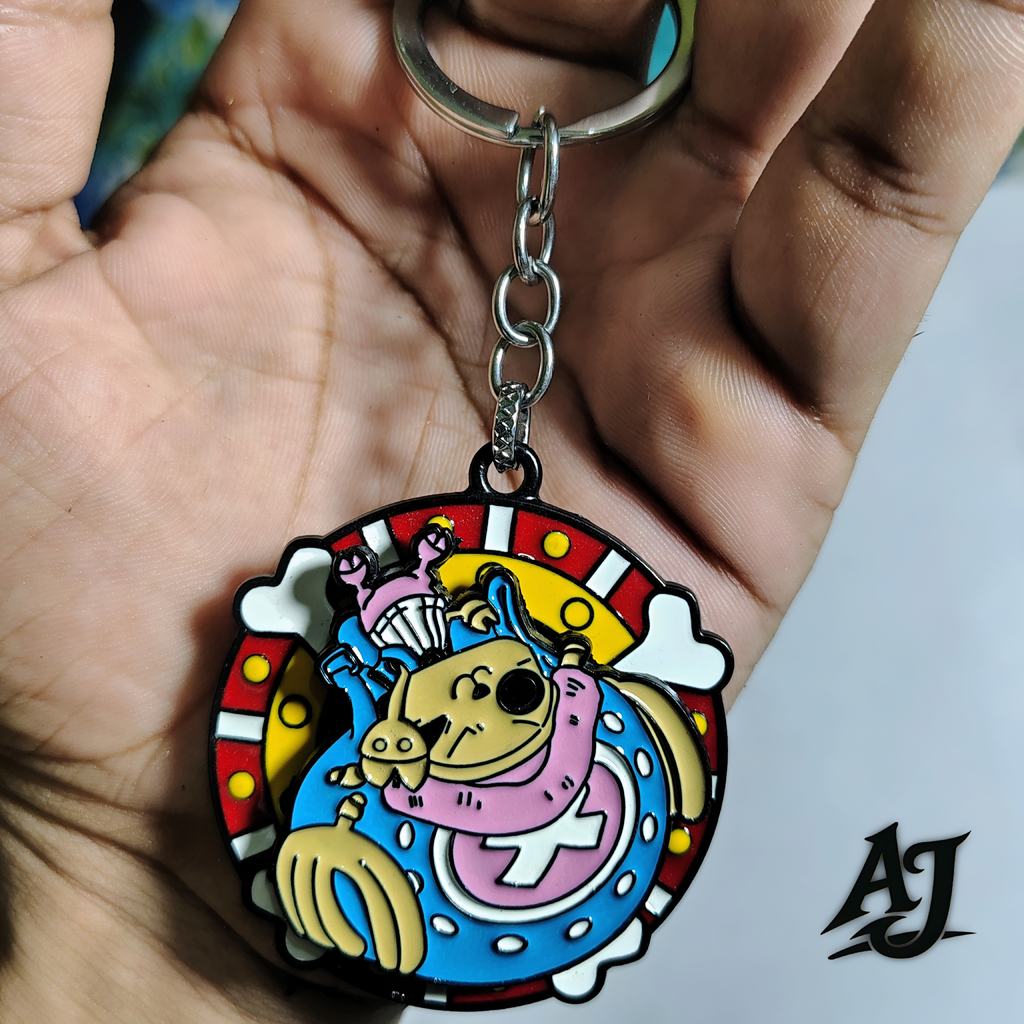 ONE PIECE~ROTATING METAL KEYCHAIN