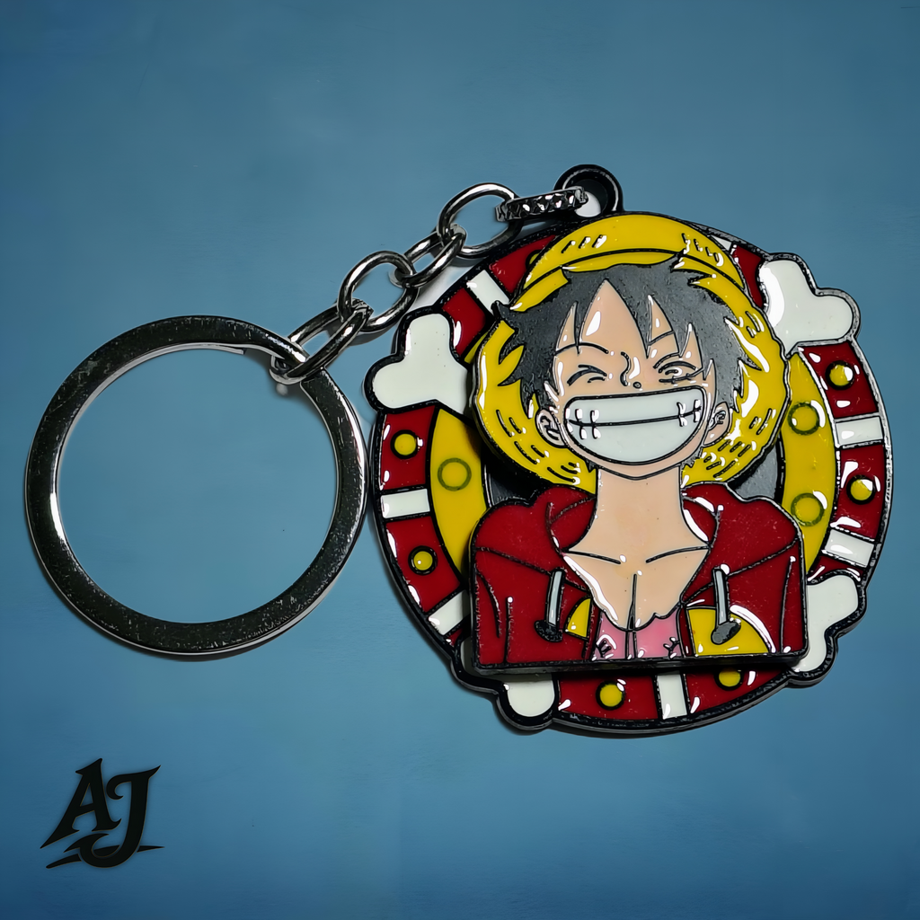 ONE PIECE~ROTATING METAL KEYCHAIN