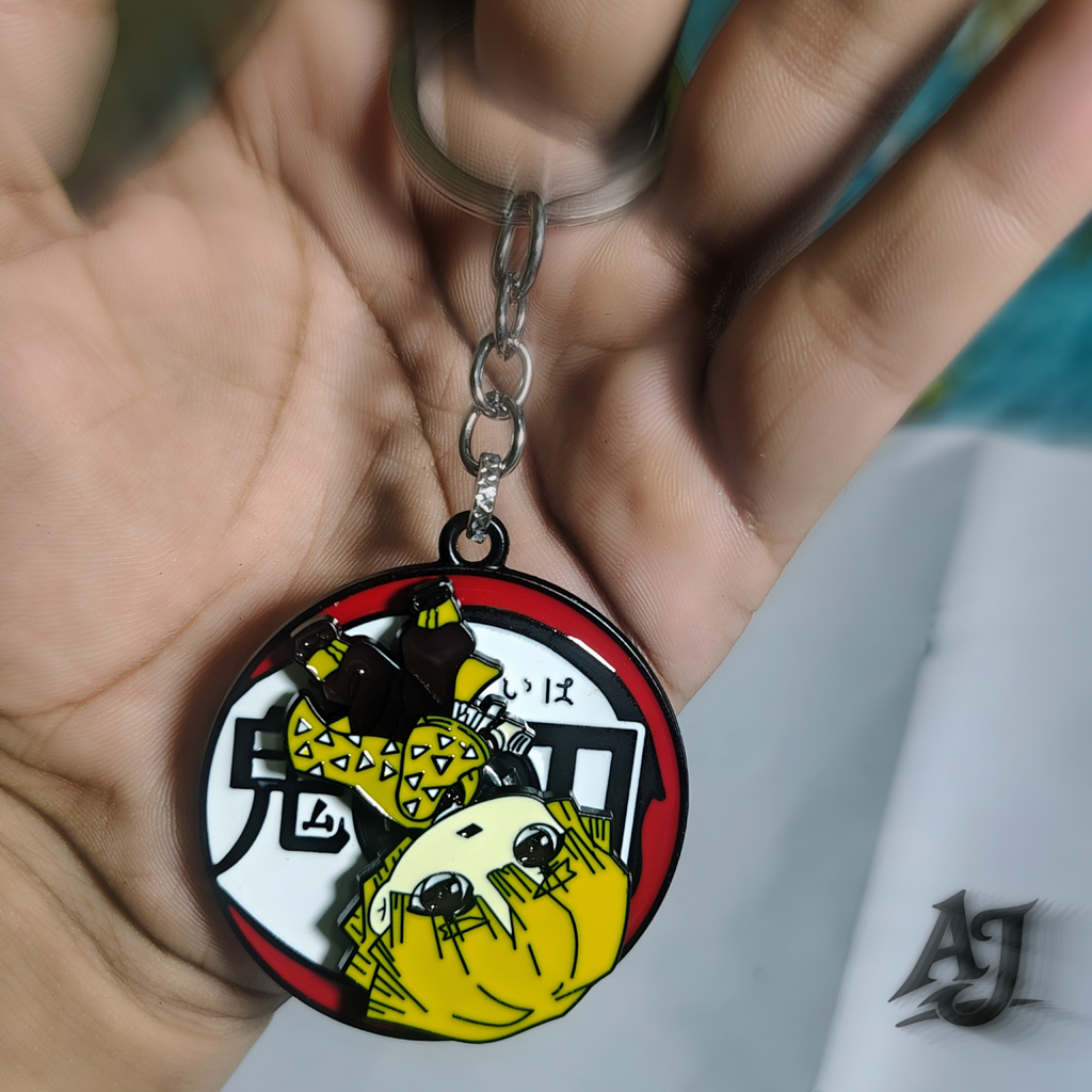 DEMON SLAYER~ROTATING METAL KEYCHAIN