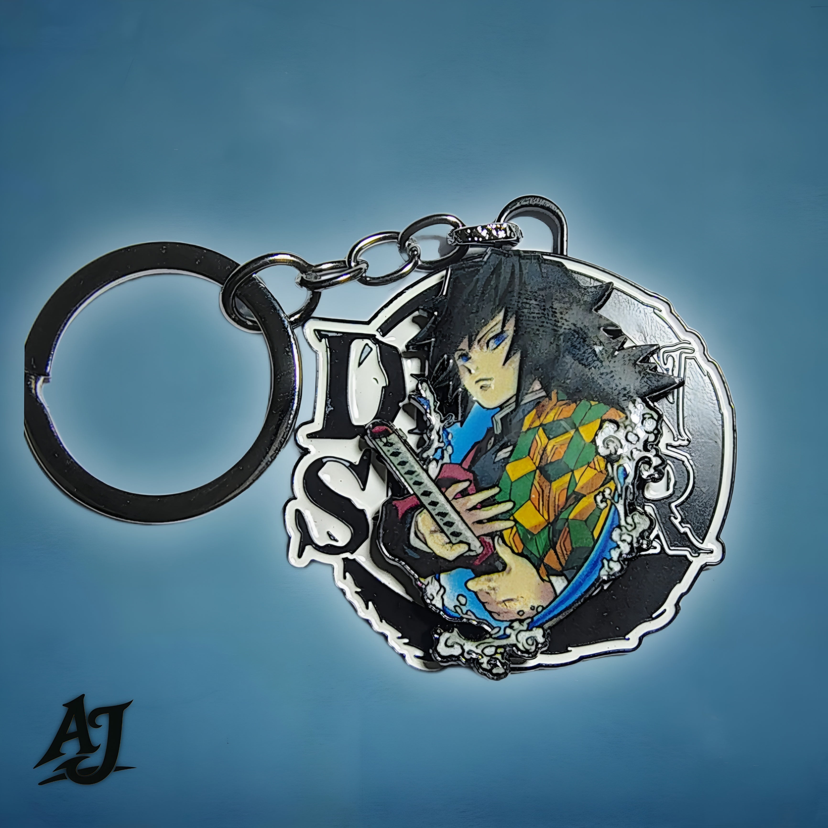 DEMON SLAYER~ROTATING METAL KEYCHAIN