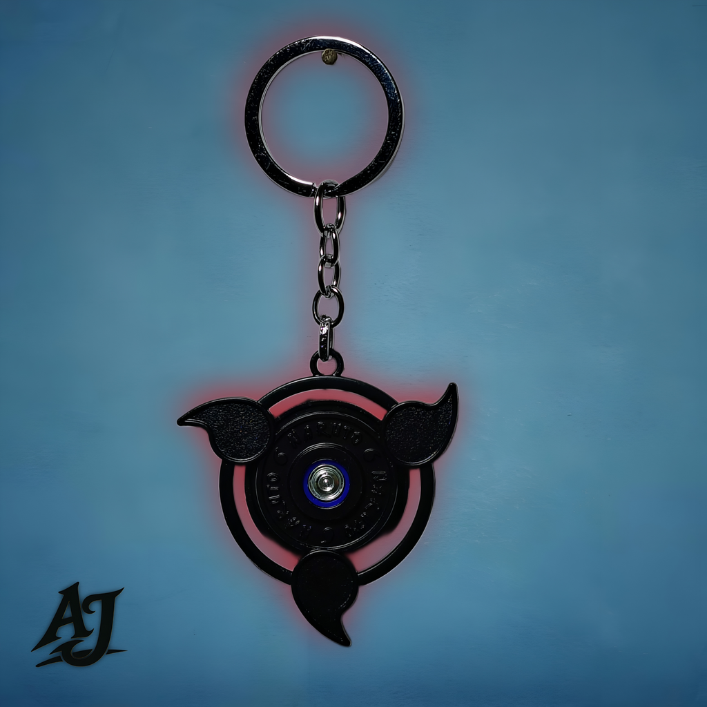 NARUTO~ROTATING METAL KEYCHAIN
