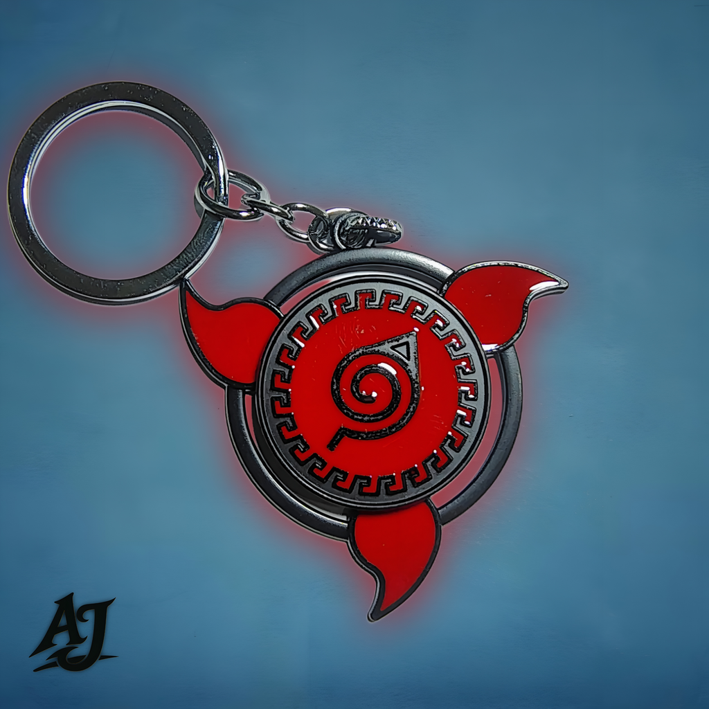 NARUTO~ROTATING METAL KEYCHAIN