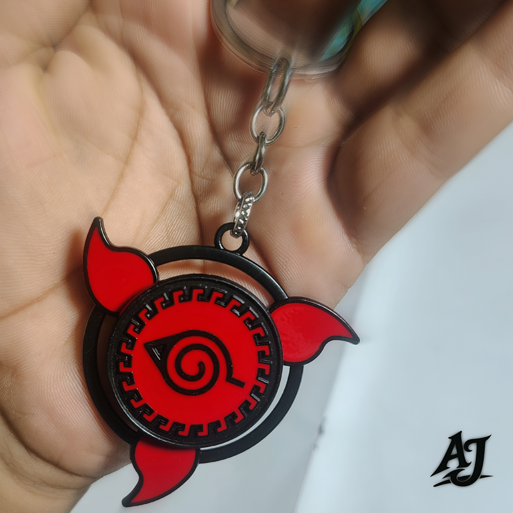 NARUTO~ROTATING METAL KEYCHAIN