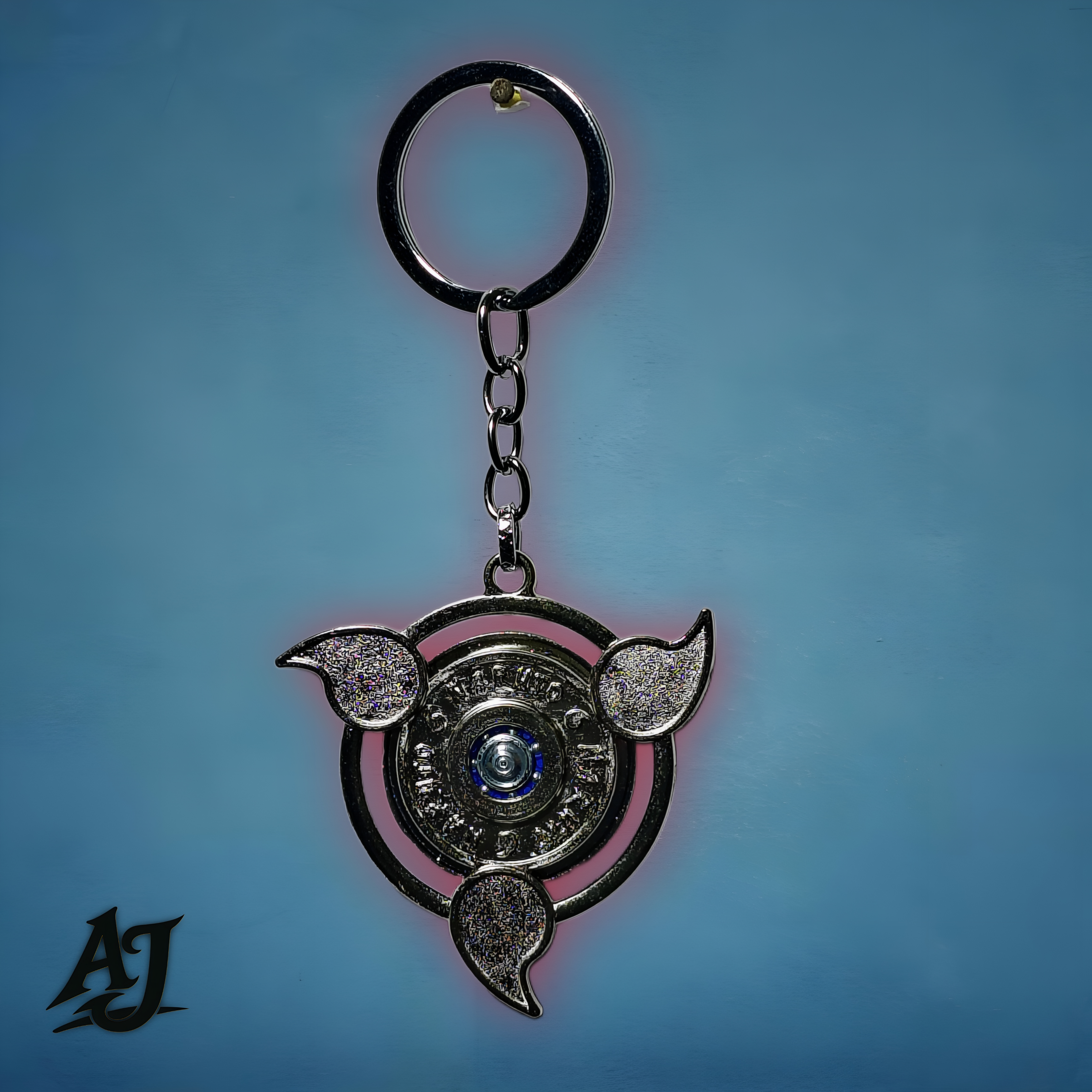 NARUTO~ROTATING METAL KEYCHAIN