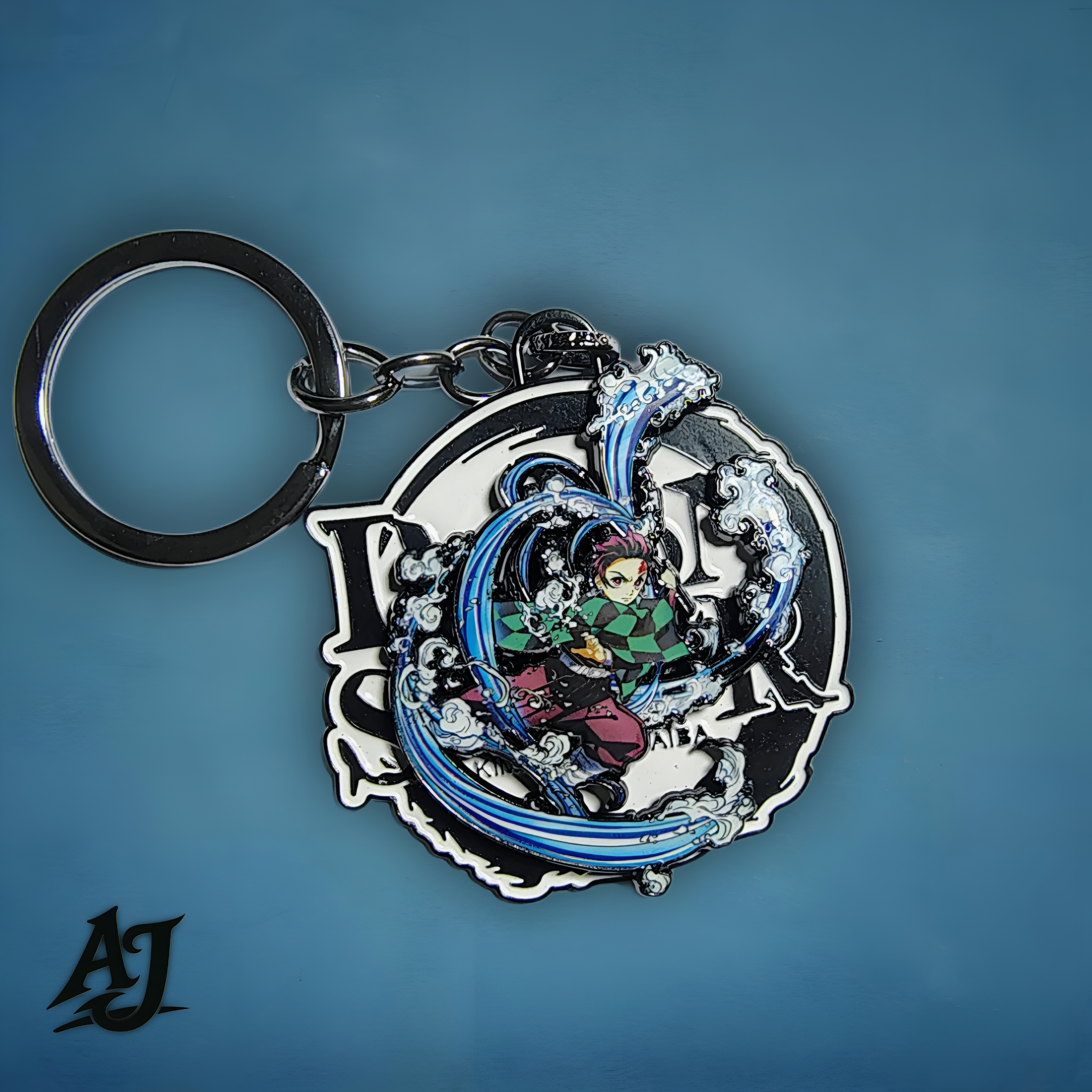 DEMON SLAYER~ROTATING METAL KEYCHAIN
