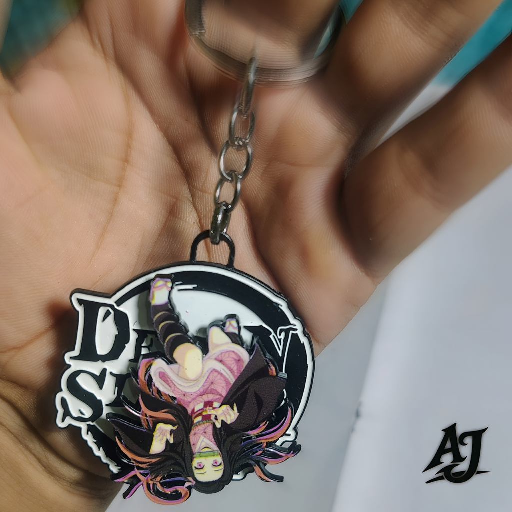 DEMON SLAYER~ROTATING METAL KEYCHAIN