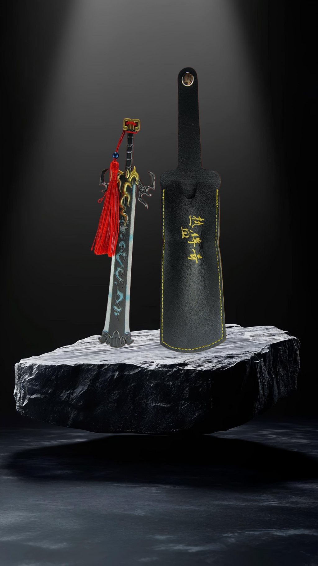1/6 Scale Chinese Broadsword "Dao" Model With Leather Cover